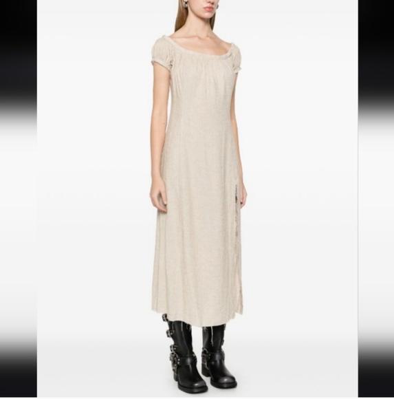 Ssense nwt Elena Velez linen chemise slip dress 2 NWT - Picture 4 of 16